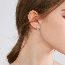 Load image into Gallery viewer, 【Stud Earrings】Square Zircon Halo Stud Earrings, Sleek &amp; Glamorous, Ideal for Women Loving Versatile Elegance