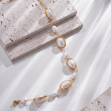 Load image into Gallery viewer, 【Bracelet】Copper Woven Chain with Natural Freshwater Pearl Bracelet, Women Shining Elegant Gift