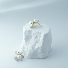 Load image into Gallery viewer, 【Sud Earrings】Alloy White Pearl Flower Shaped Earrings, Elegant &amp; Romantic for Fashion Ladies
