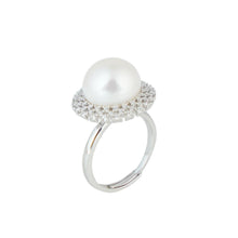 Load image into Gallery viewer, 【Ring】Silver Pearl Zircon Ring Natural Freshwater Pearl Jewelry Gift Elegant Minimalist Design Versatile Daily &amp; Formal Wear for Women Seeking Timeless Elegance