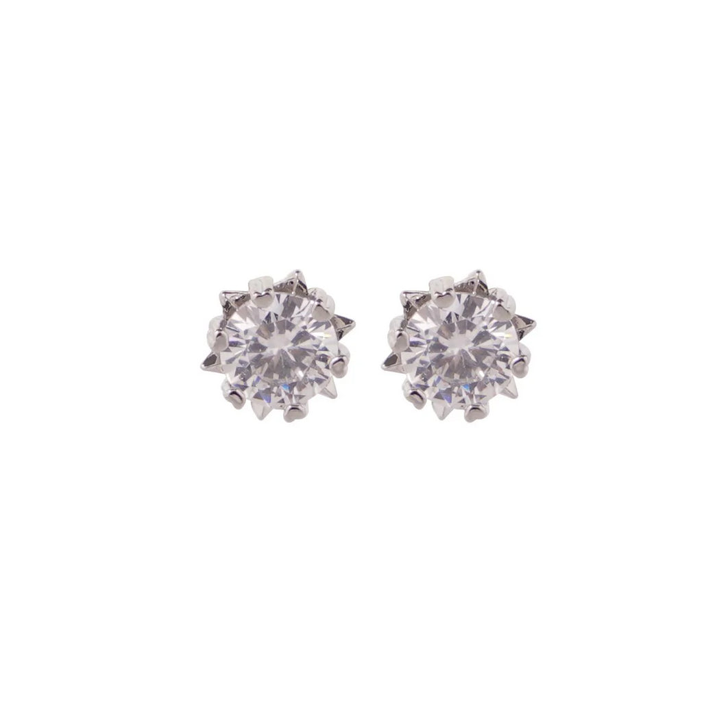 【Stud Earrings】7MM Delicate Claw Gold-Plated Zircon Earrings, Sparkling Daily & Party Jewelry for Women