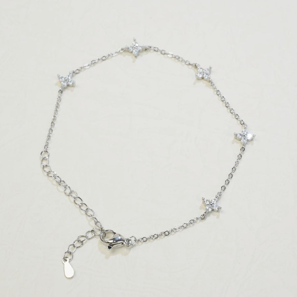 【Bracelet】Elegant Four Leaf Clover Zircon Bracelet, Delicate Daily & Party Accessory for Fashion Women