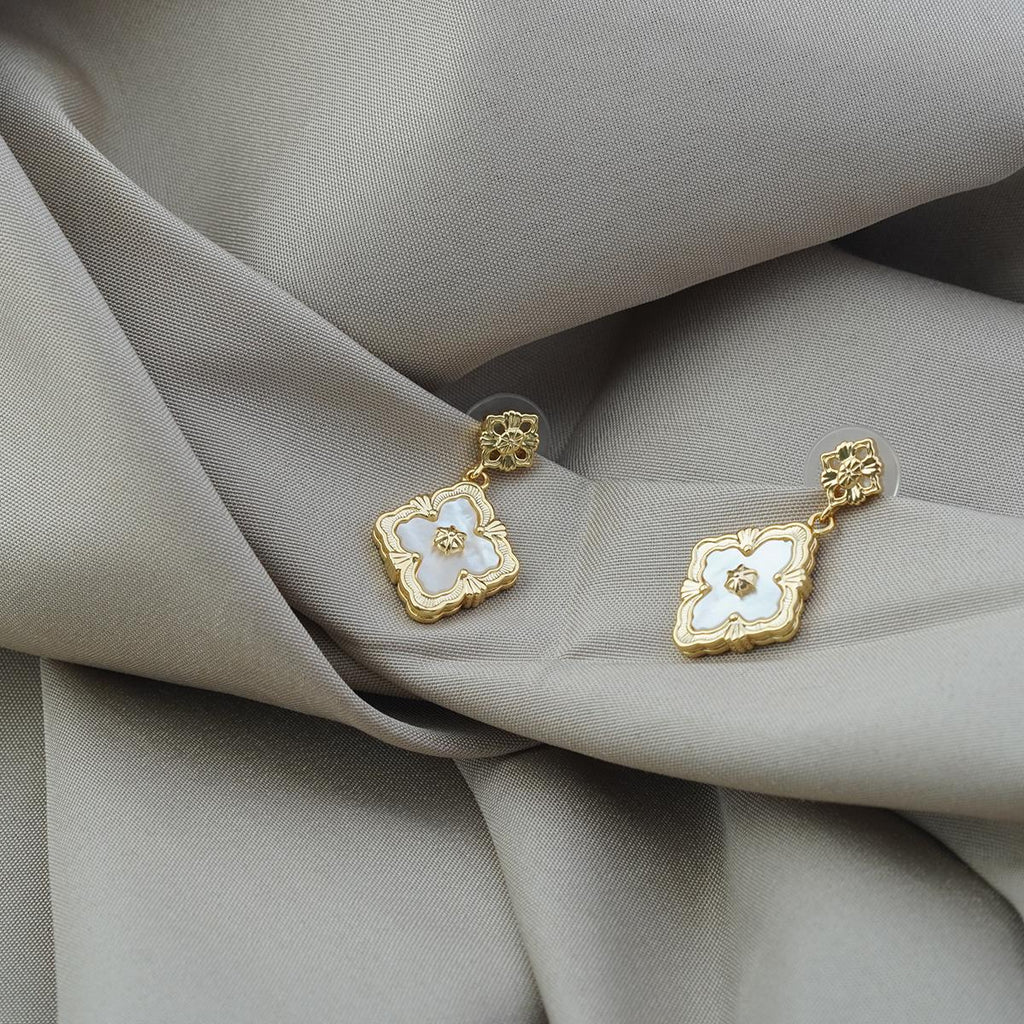 【Drop Earrings】Copper Gold-Plated Rhombus Earrings Elegant Lover Gift, Timeless & Charming for Fashion Ladies