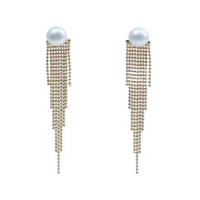 Load image into Gallery viewer, 【Earrings】Elegant 18K Gold Plated Earrings with Pearl Tassel Design for Dinners &amp; Dates, Chic Jewelry for Women