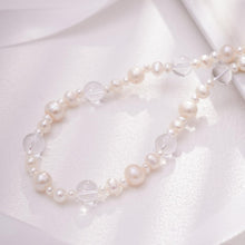 Load image into Gallery viewer, 【Necklace】Shining Crystal Natural Freshwater Pearl Beaded Necklace, Low-Profile Elegant Jewelry for Women, Perfect Dating Gift