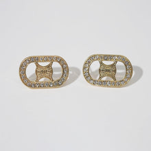 Laden Sie das Bild in den Galerie-Viewer, Subang Stud, Bersalut Emas, Rekaan Elegan, Barang Kemas Hipoalergenik, Sesuai untuk Dipakai Harian Perak Earrings