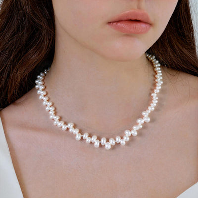 Women's Elegant Pearl & Sterling Silver Heart Necklace – Timeless Sophistication for Every Occasion