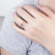 Load image into Gallery viewer, Gold-Plated &amp; Silver Open Ring Set - Double Layer Elegant Minimalist Rings for Women