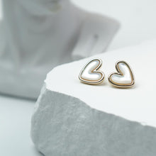 Load image into Gallery viewer, 【Stud Earrings】Gold-Plated Heart Earrings with Shell, Romantic &amp; Sweet, for Fashion Women