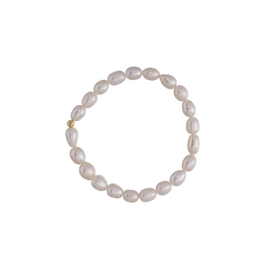 【Bracelet】Natural Freshwater Pearl Bracelet, Elegant Design for Women, Highlights the Understated Elegance