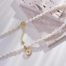 Load image into Gallery viewer, 【Pendant Necklace】Natural Pearl Necklace with Copper-Cover Pearl Pendant, Classic Elegant Gift for Women, Romantic Pendant Necklace