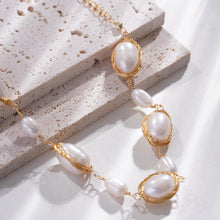 Load image into Gallery viewer, 【Bracelet】Copper Woven Chain with Natural Freshwater Pearl Bracelet, Women Shining Elegant Gift