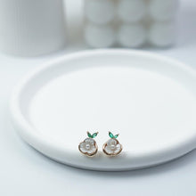 Load image into Gallery viewer, 【Stud Earrings】Gold Tone, Mother - of - Pearl &amp; Pearl, Zircon Leaf, Delicate &amp; Elegant, For Fashion Lovers