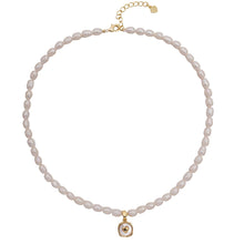 Load image into Gallery viewer, 【Pendant Necklace】Natural Pearl Necklace with Copper-Cover Pearl Pendant, Classic Elegant Gift for Women, Romantic Pendant Necklace