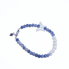 Load image into Gallery viewer, Ocean Hues Pearl &amp; Butterfly Bracelet for Women - Adjustable Sea Zen Energy Charm