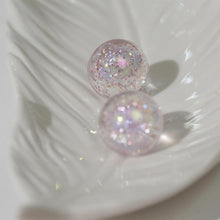 Load image into Gallery viewer, 【Stud Earrings】Pink Sparkle Clear Sphere Dreamy Crystal - Like Earrings