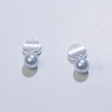 Load image into Gallery viewer, 【Stud Earrings】Light Grey Pearl Earrings, Minimalist Elegant Design, Daily Wear For Female Fashion Lovers