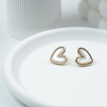 Load image into Gallery viewer, 【Stud Earrings】Gold-Plated Heart Earrings with Shell, Romantic &amp; Sweet, for Fashion Women