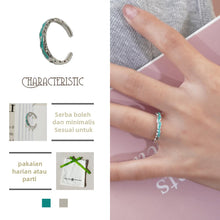 Charger l&#39;image dans la galerie, Cincin Enamel, Reka Bentuk Niche, Tekstur Tidak Teratur, Aloi Berwarna Perak, Gaya Retro Artistik, Sesuai untuk Bergaya, Mengejar Gadis Muda stainless  steel  ring