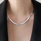 【Snake Chain Necklace】Classic Alloy Chain, Stylish & Versatile, Perfect for Daily & Fashion Lovers