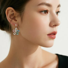 Load image into Gallery viewer, 【Stud Earrings】Color-Gradient Petal Studs with Gold Beads &amp; Chains - Four-Tone Floral &amp; Micro-Link Design - Effortless Spring Fresh