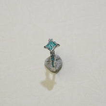 Load image into Gallery viewer, Cincin Enamel, Rekaan Gelombang Bintang Unik, Perak Artistik, Diperbuat daripada Aloi Bersalut, Barang Kemas Bergaya dan Romantik, Sesuai untuk Wanita Fesyen stainless  steel  ring Biru Jewelry
