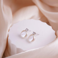 Load image into Gallery viewer, 【Stud Earring】Shining Natural Freshwater Pearl Stud Earring with 925 Silver Post, Elegant Fashion Accessory for Women