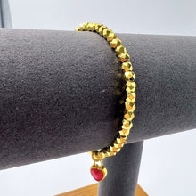 Laden Sie das Bild in den Galerie-Viewer, Elegant Vietnam Placer Gold Heart Bracelet ️ Gift for Anniversary  - Free Exclusive Box!