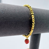 Strawberry Gold Bracelet for Kids & Teens - Adjustable Hypoallergenic Jewelry  Birthday/Children's Day Gift with Free Velvet Box