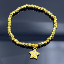 Laden Sie das Bild in den Galerie-Viewer, Muslim Friendly Vietnam Sand Gold Bracelet with Star Pendant – Elegant &amp; Minimalist Jewelry for Everyday Wear