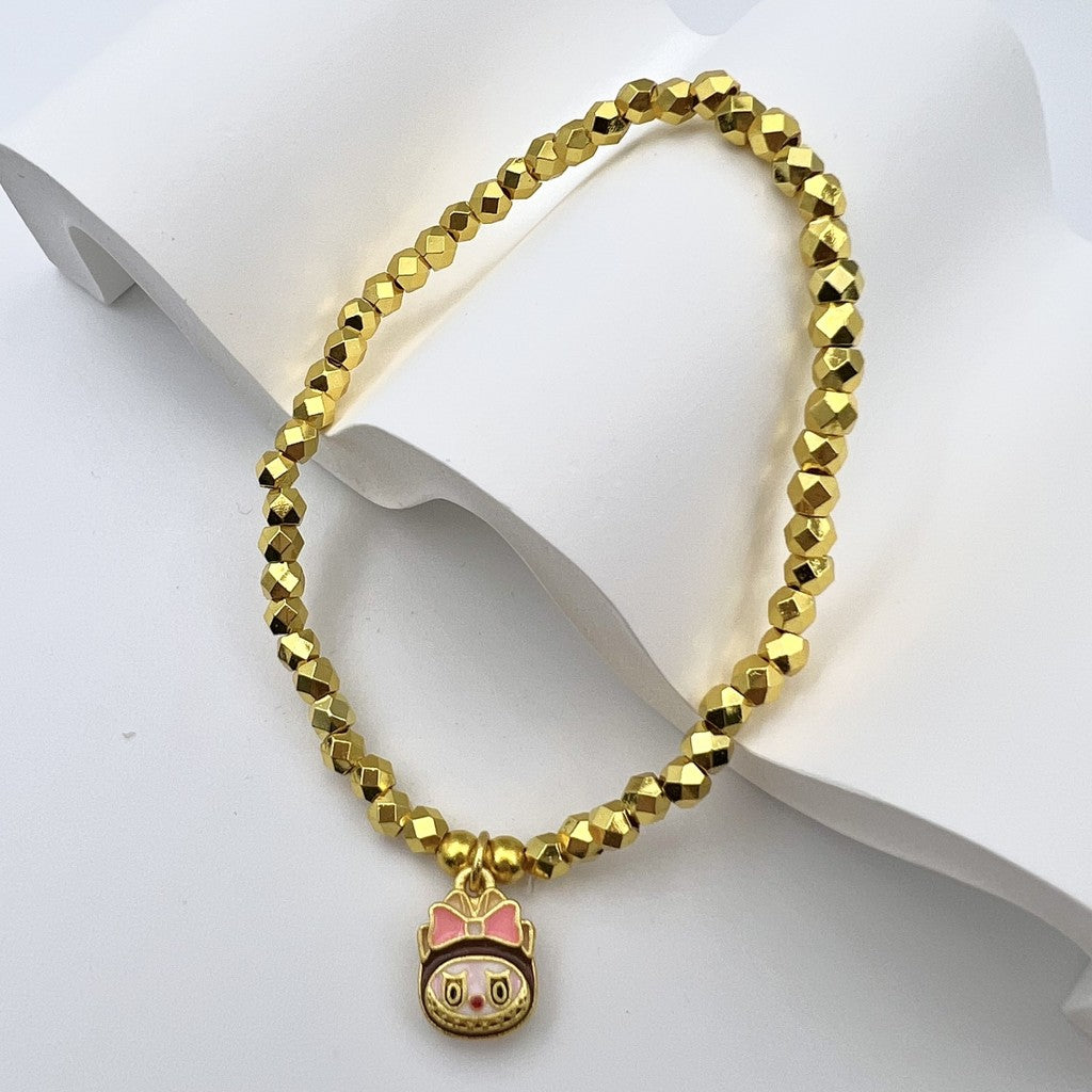 Kawaii Sanrio Gold Bracelet - Cute Mochi Charm Jewelry for Girls  Anime Gift for Birthday/Valentine/Raya with Free Gift Box