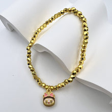 Laden Sie das Bild in den Galerie-Viewer, Kawaii Sanrio Gold Bracelet - Cute Mochi Charm Jewelry for Girls  Anime Gift for Birthday/Valentine/Raya with Free Gift Box