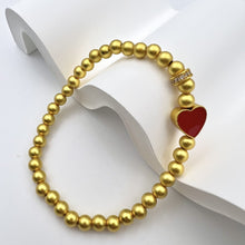 Laden Sie das Bild in den Galerie-Viewer, Red Heart Gold Bracelet - Hypoallergenic Jewelry for Couples  Valentine&#39;s Day/Anniversary Gift with Free Luxury Gift Box
