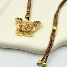 Charger l&#39;image dans la galerie, Vietnam Gold Butterfly Necklace Pandent Muslim Friendly Gift Accessory - High Quality Gift for Everyday Wear