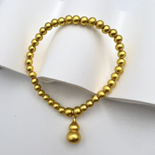 Laden Sie das Bild in den Galerie-Viewer, Double Blessings Gold Bracelet - Gourd Symbol Jewelry for Women  Chinese New Year/Raya Gift with Free Velvet Box