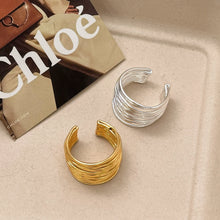 Charger l&#39;image dans la galerie, Dual-Tone Open Rings - Hypoallergenic Stackable Jewelry for Work &amp; Events  Gift Box Included