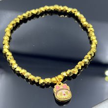 Laden Sie das Bild in den Galerie-Viewer, Kawaii Sanrio Gold Bracelet - Cute Mochi Charm Jewelry for Girls  Anime Gift for Birthday/Valentine/Raya with Free Gift Box