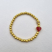 Laden Sie das Bild in den Galerie-Viewer, Red Heart Gold Bracelet - Hypoallergenic Jewelry for Couples  Valentine&#39;s Day/Anniversary Gift with Free Luxury Gift Box