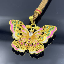 Charger l&#39;image dans la galerie, Vietnam Gold Butterfly Necklace Pandent Muslim Friendly Gift Accessory - High Quality Gift for Everyday Wear