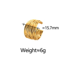 Charger l&#39;image dans la galerie, Dual-Tone Open Rings - Hypoallergenic Stackable Jewelry for Work &amp; Events  Gift Box Included