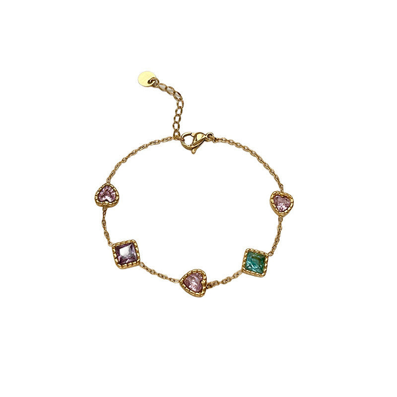 Tropical Garden Cuff | Pastel Zirconia Harmony for Baju Kurung & Raya