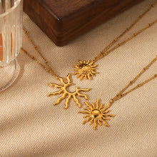 Charger l&#39;image dans la galerie, Solar Radiance Elegance | Sun Motif Necklace for Baju Kurung &amp; Raya Splendor