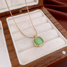 Charger l&#39;image dans la galerie, Tropical Jade Harmony | Rose Gold Pendant for Baju Kurung &amp; Raya Sophistication