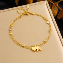 Charger l&#39;image dans la galerie, 【Anklet】Multi-Charms Elegance | Women Adjustable Beach-Ready Design with Pearl &amp; Butterfly Accents