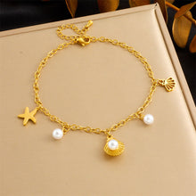 Charger l&#39;image dans la galerie, 【Anklet】Multi-Charms Elegance | Women Adjustable Beach-Ready Design with Pearl &amp; Butterfly Accents