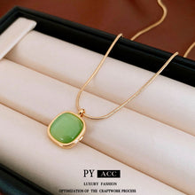 Charger l&#39;image dans la galerie, Tropical Jade Harmony | Rose Gold Pendant for Baju Kurung &amp; Raya Sophistication