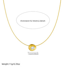 Load image into Gallery viewer, 【Pendant Necklace】Solo Diamond Elegance | Women Minimalist Hypoallergenic Mirror-Polished Chain
