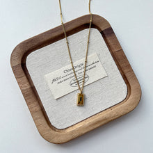 Charger l&#39;image dans la galerie, Gold Geometric Pendant Necklace Set | Minimalist Layered Chains with Letter &amp; Shape Charms | Korean-Inspired Daily Jewelry