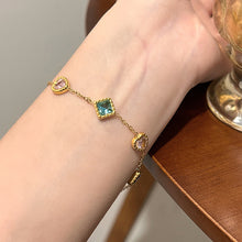 Charger l&#39;image dans la galerie, Tropical Garden Cuff | Pastel Zirconia Harmony for Baju Kurung &amp; Raya