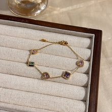 Charger l&#39;image dans la galerie, Tropical Garden Cuff | Pastel Zirconia Harmony for Baju Kurung &amp; Raya